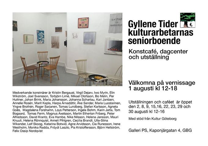 Vernissage: Gyllene Tider – kulturarbetarnas seniorboende med konstcafé, dagcenter och utställning.